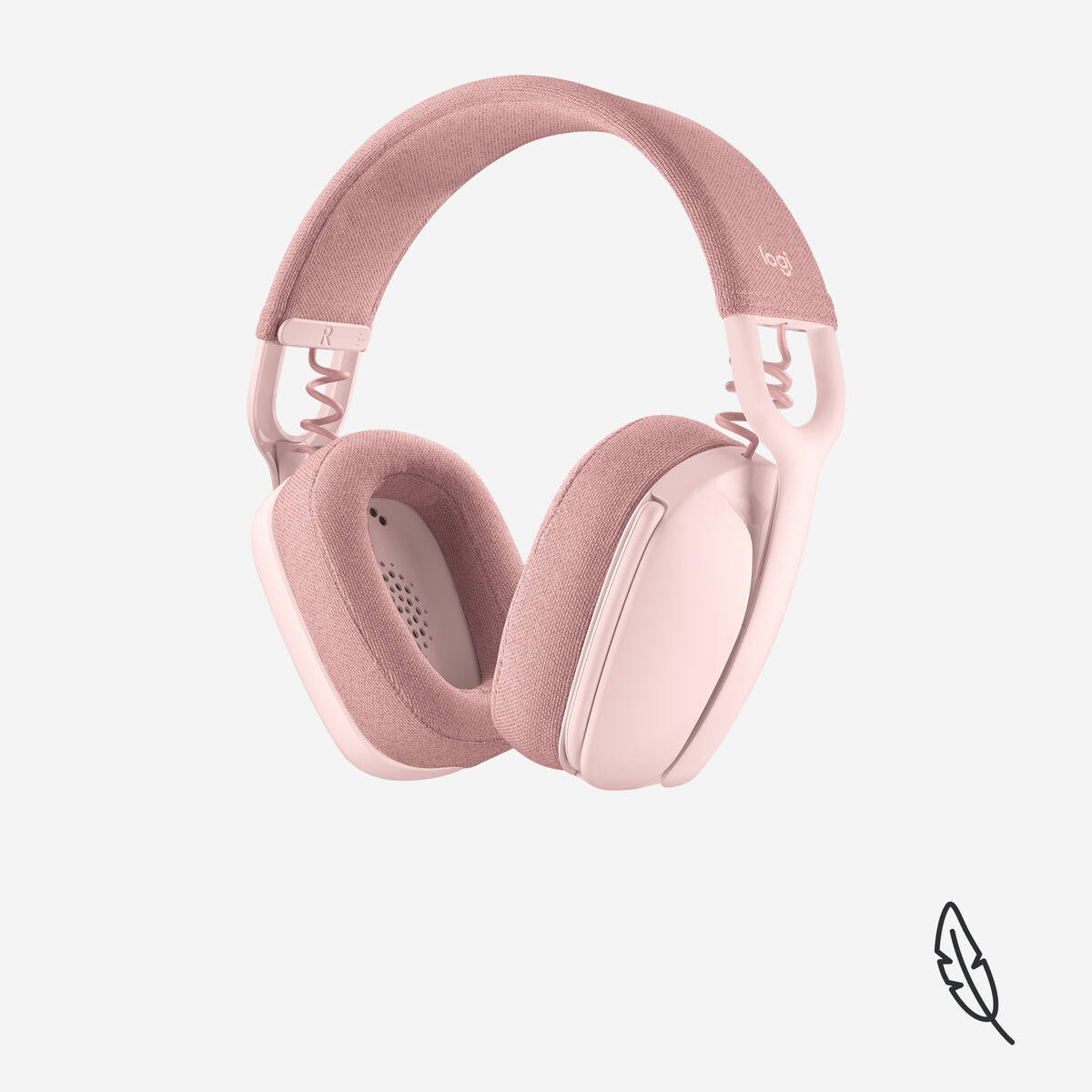 Hörlurar med Mikrofon Logitech Zone Vibe 100 Rosa